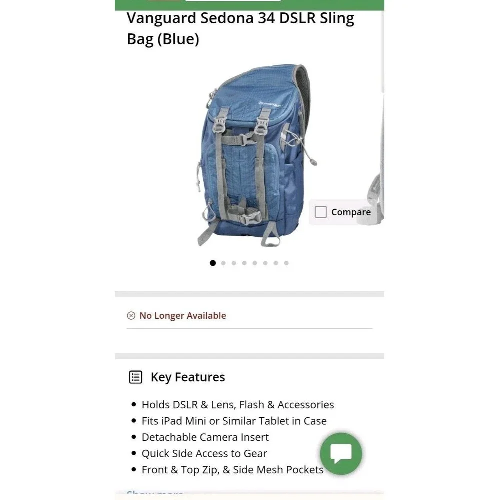 Vanguard Sedona 34 DSLR Sling Bag (Blue)